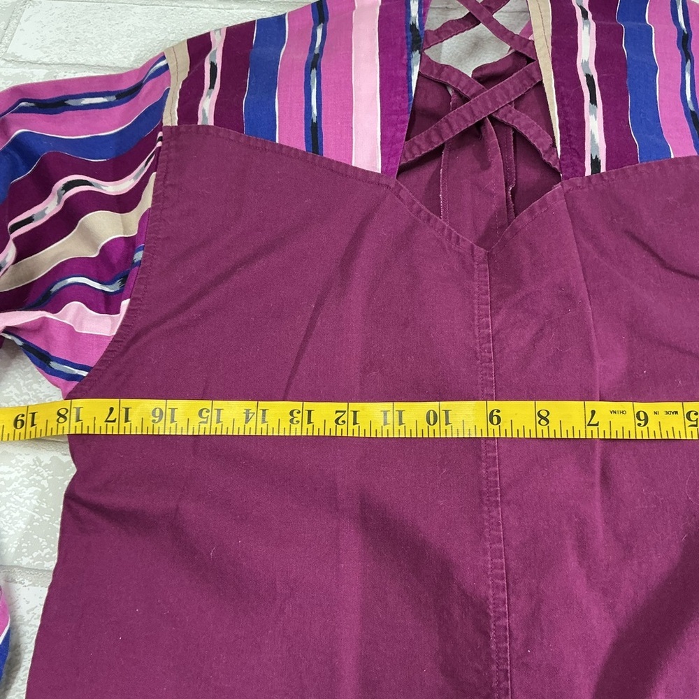 Vvintage Wrangler Purple and Blue Striped Shirt - Picture 6 of 7